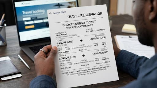 Book dummy ticket for a visa safe flight reservation online