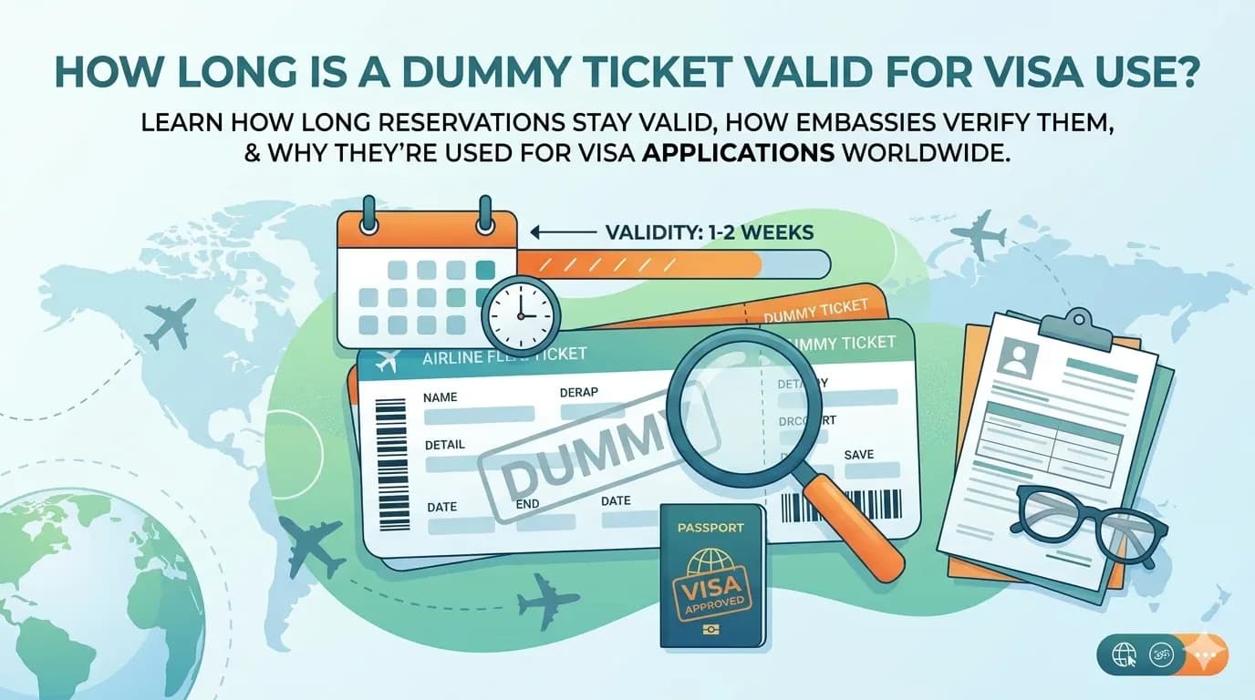 How Long Is a Dummy Ticket Valid for Visa Use?