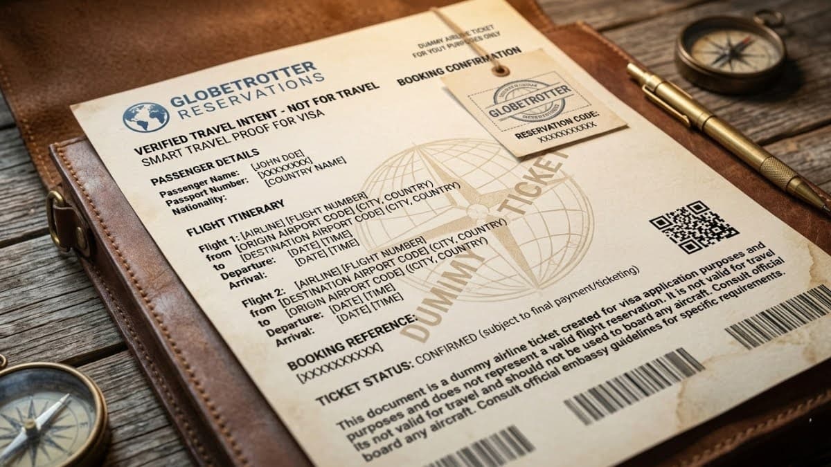 Dummy Flight Ticket - A Simple Way to Show Your Travel Plans