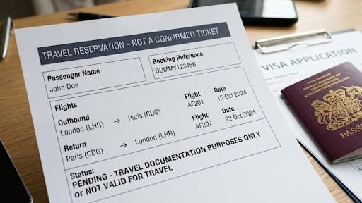 Buy A Dummy Airline Ticket for Visa Approval Fast Today