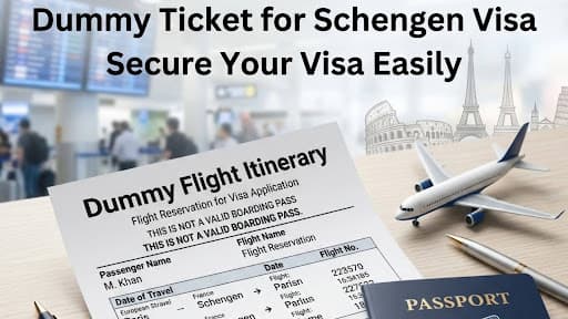 Dummy ticket for Schengen visa secure your visa easily