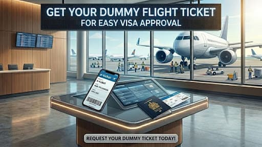 Get Your Dummy Flight Ticket For Easy Visa Approval Today