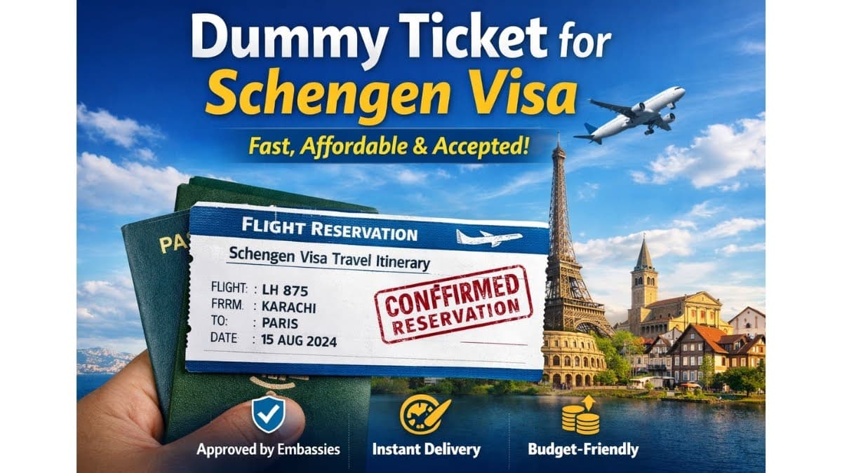 Get Your Dummy Ticket for Schengen Visa Fast & Affordable