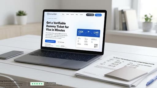 Book a dummy ticket online without paying full airfare for visa applications