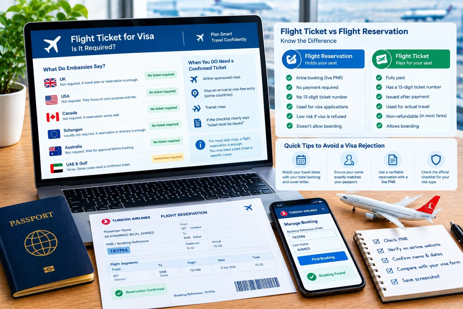Confirmed Flight Ticket for Visa: Is It Required?