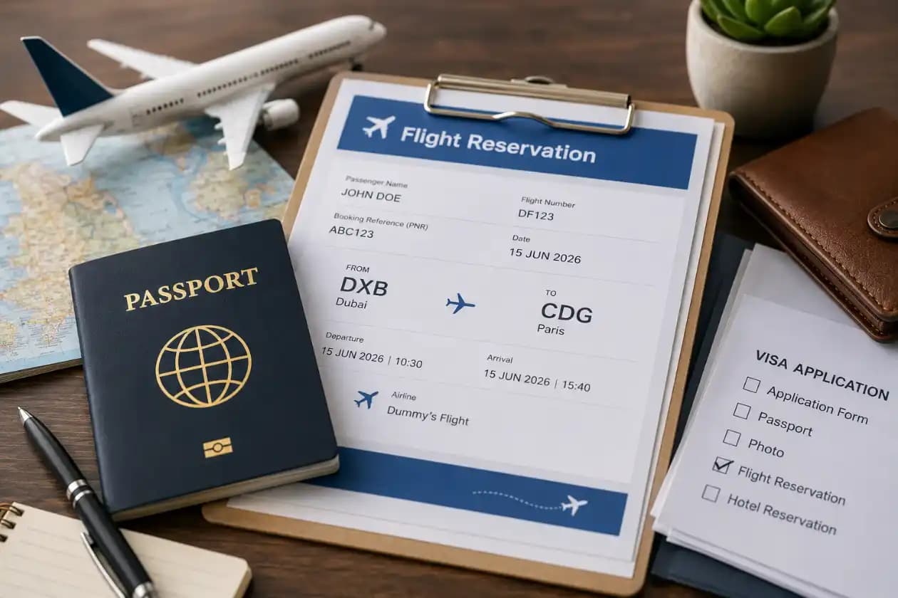 Dummy Tickets for Tourist Visa Applications Guide
