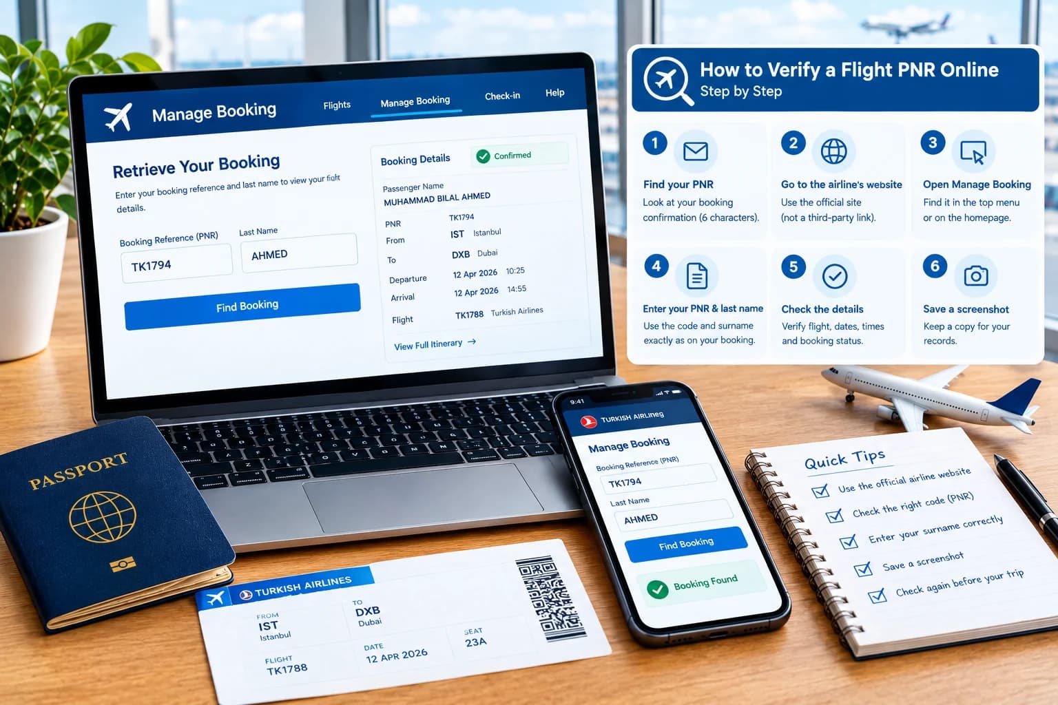 How to Verify a Flight PNR Online: Step by Step Guide