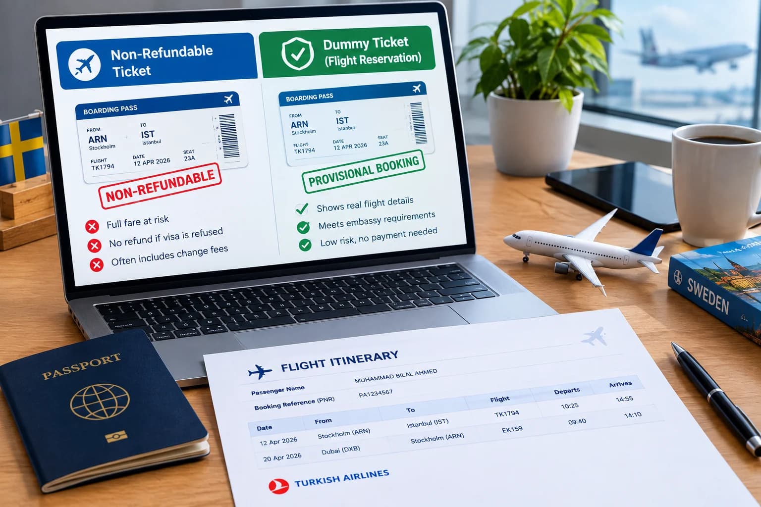 Non-Refundable Tickets vs Dummy Tickets: Which to Book First