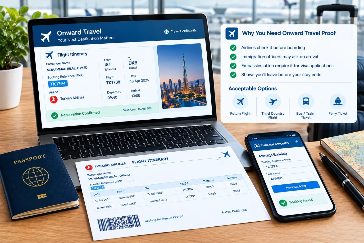 Proof of Onward Travel: What It Is and When You Need It