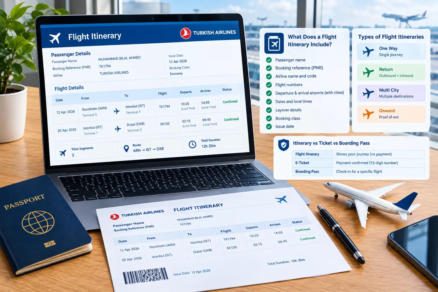 What Is a Flight Itinerary? A Full Guide to What It Includes